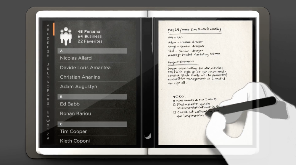 微软 Courier 双屏平板概念“精神继承”，“原班人马”打造 Paper 电子手记本苹果 iPad 应用